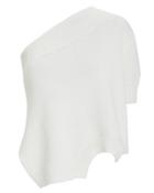 Monse Cold Shoulder Handkerchief Ivory Top Ivory/navy P