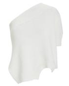 Monse Cold Shoulder Handkerchief Ivory Top Ivory/navy P
