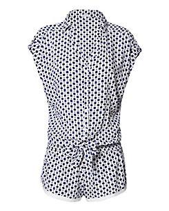 Poupette St Barth Short Sleeve Printed Romper