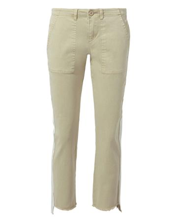 Pam And Gela Pam & Gela Offset Side Stripe Skinny Pants Ivory 26