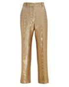 Racil Michael Moir Metallic Cigarette Trousers Gold/metallic 36