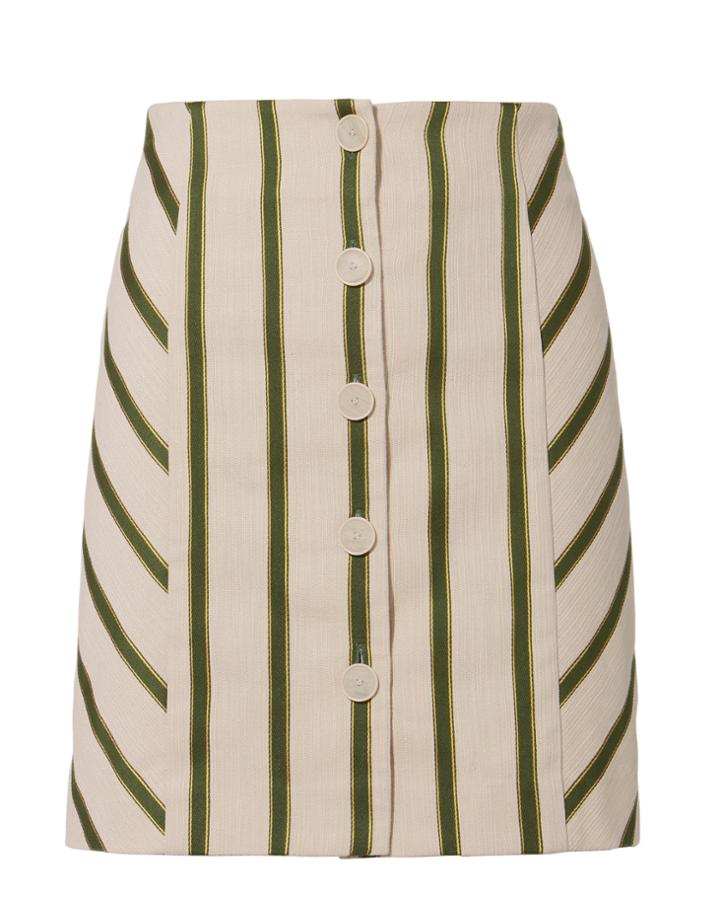 Exclusive For Intermix Intermix Monica Striped Skirt Multi 4