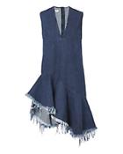 Marques' Almeida Denim Sleeveless V-neck Dress