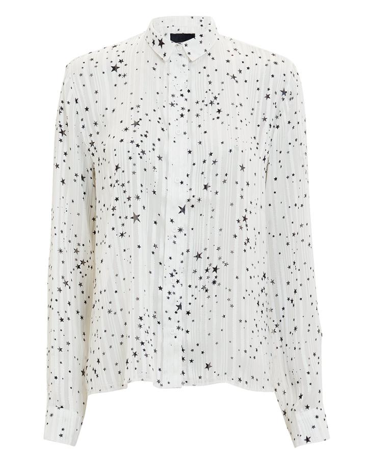 Rta Blythe Polaris Button Down Top White S