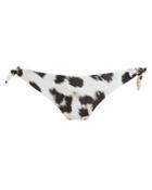 Mikoh Swim Mikoh Valencia Tie Side Printed Bikini Bottom Black/white P