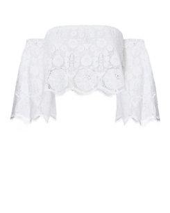 Miguelina Kela Off Shoulder Crop Top