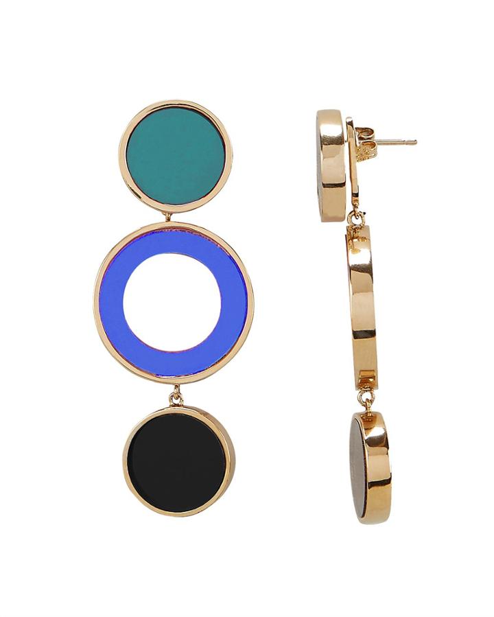 Colette Malouf Reflection Blue Earrings Multi 1size