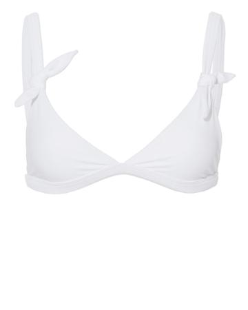 Mikoh Swim Mikoh Bali Tie Triangle Bikini Top White S