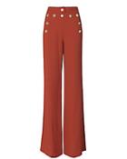 Derek Lam High-waisted Button Detail Flare Pants