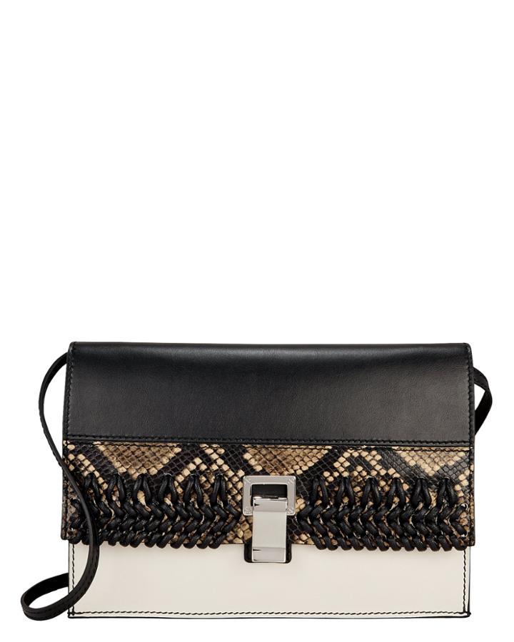 Proenza Schouler Python Lunch Bag Blk/wht 1size