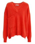 Tibi Patch Pocket Pullover Red P/s