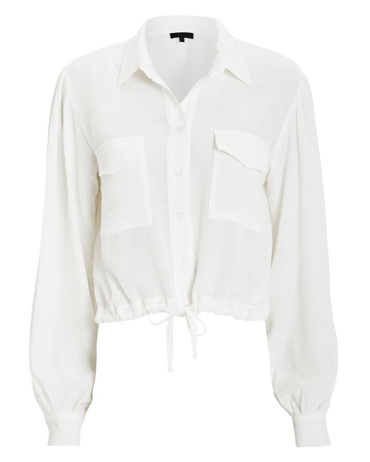 The Range Vapor Voile Blouse White L