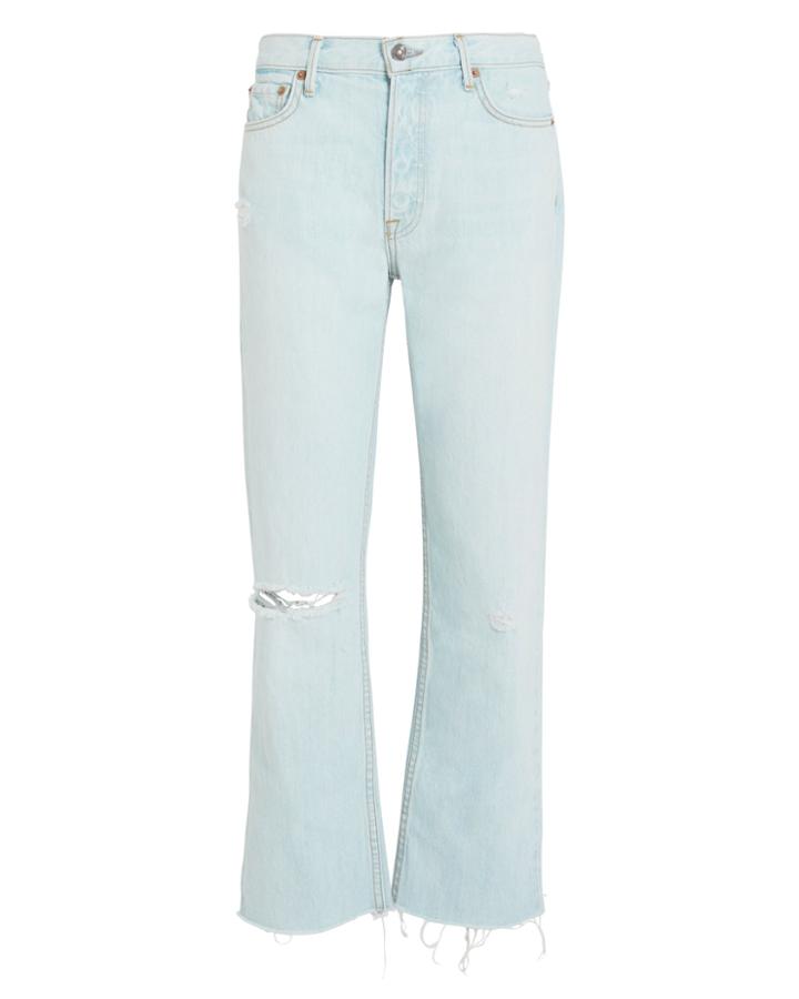 Grlfrnd Helena Distressed Jeans Vintage Blue Denim 25