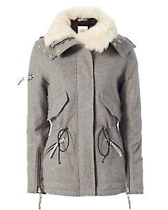 Sam Devon Shearling Lamb Collar Jacket