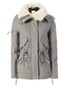 Sam Devon Shearling Lamb Collar Jacket