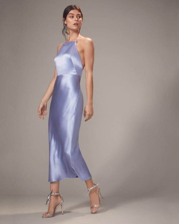 Jason Wu Lullaby Blue Satin Apron Dress Lullaby Blue Zero