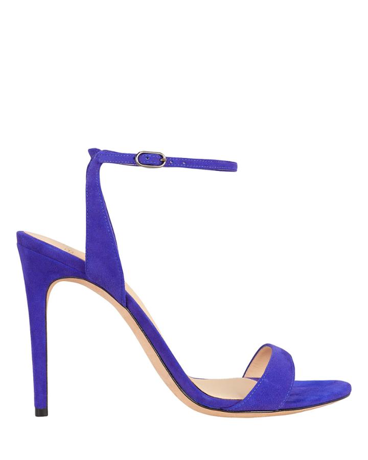 Alexandre Birman Willow Royal Blue Suede Sandals Royal Blue 38