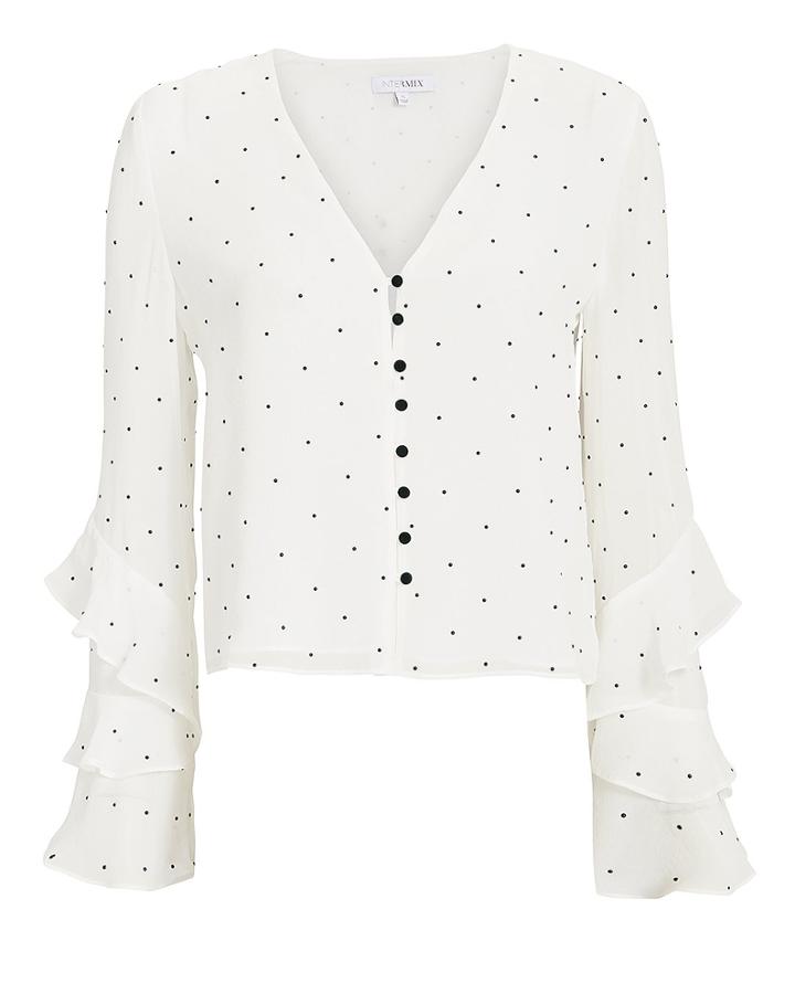 Exclusive For Intermix Intermix Meena Embellished Blouse White P