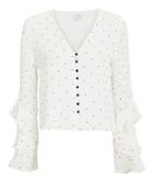 Exclusive For Intermix Intermix Meena Embellished Blouse White P