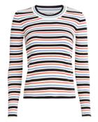 Sonia Rykiel Striped Knit Sweater Blue/white/red M