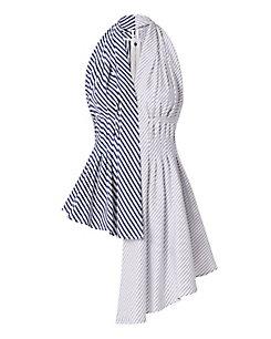 Adam Lippes Asymmetrical Pleated Cotton Blouse