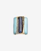 Alexis Bittar Cabochon Ombre Stripe Ring