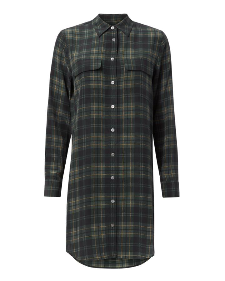 Equipment Signature Slim Plaid Dress