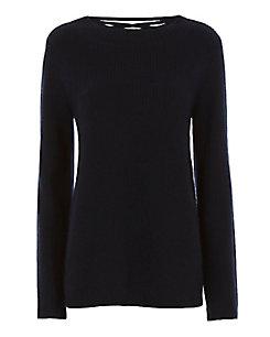 A.l.c. Markell Navy Lace-up Back Sweater