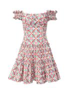 Caroline Constas Maria Off Shoulder Dress Pri-abstract P