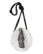 Wai Wai Balaio Tassel Woven  Small Shoulder Bag White 1size