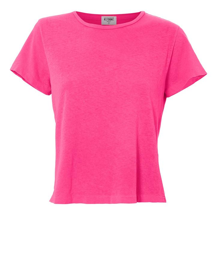 Re/done X Solid & Striped Venice Pink T-shirt Pink-drk P
