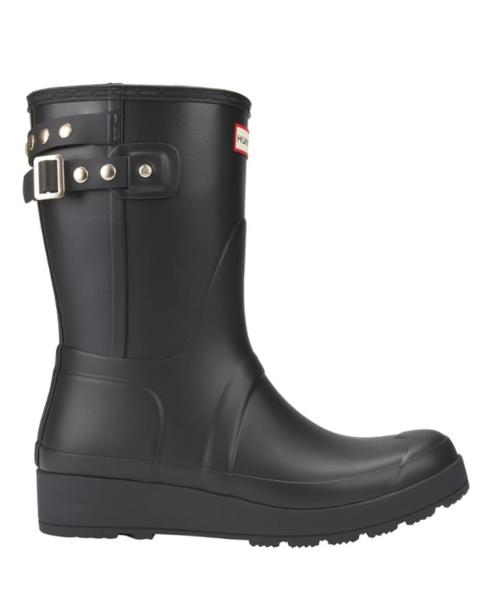 &quot;hunter Original Studded-strap Short Wedge Rain Boots&quot;