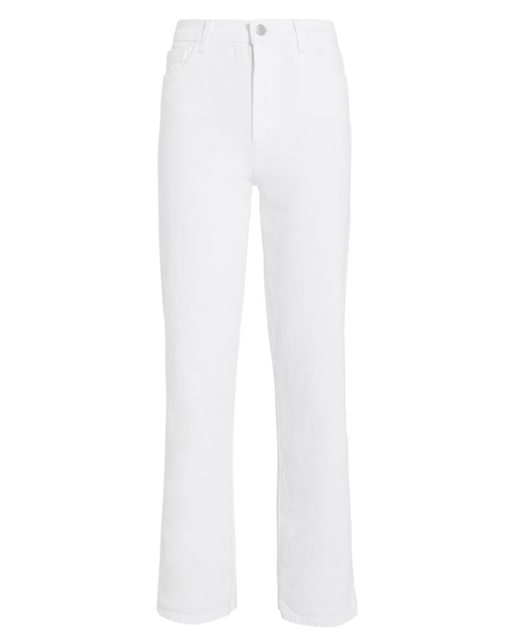 J Brand Jules High-rise Jeans White Denim 25