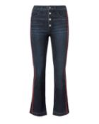 Intermix Veronica Beard Carolyn Tuxedo Stripe Baby Boot Jeans Denim 25