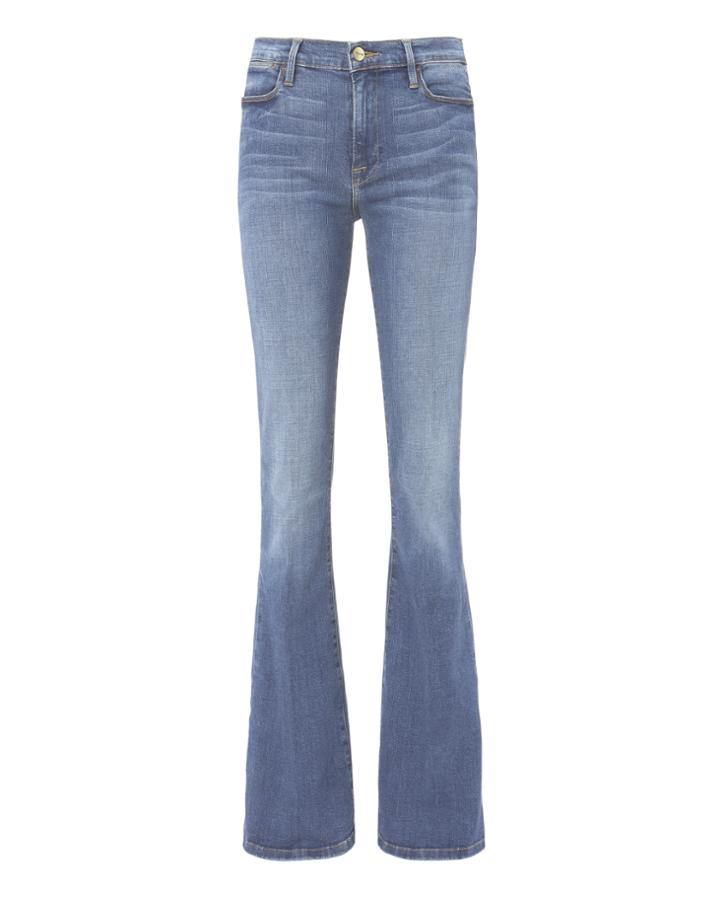Frame Le High Flare Blue Jeans Denim 25