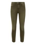 L'agence Margot Army High-rise Ankle Skinny Jeans Olive/army 30