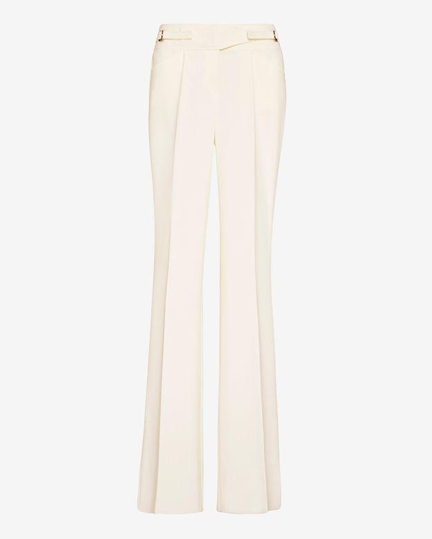Barbara Bui Crossover Front Tailored Pant: White