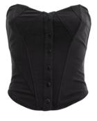 Fleur Du Mal Snap Corset Top Black L