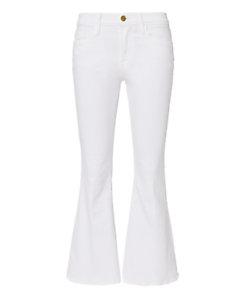 Frame Le Crop Bell White Jeans