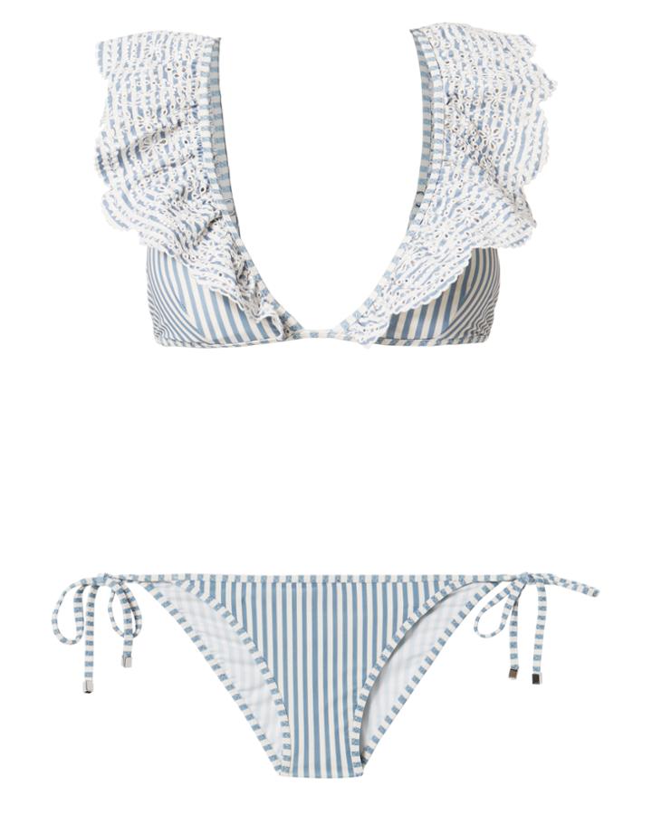 Zimmermann Meridian Striped Bikini