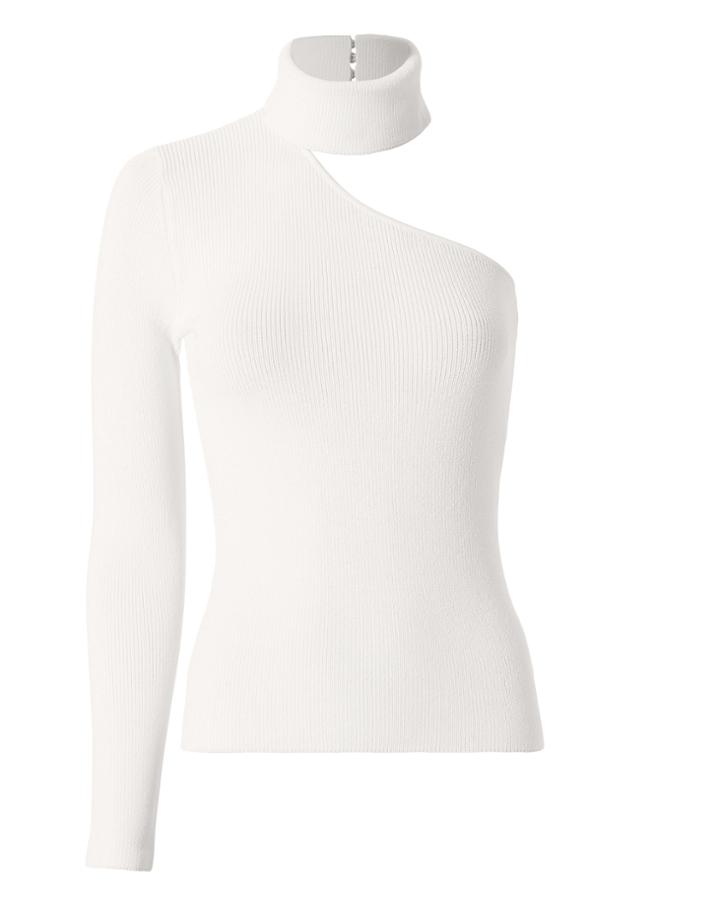 Exclusive For Intermix Farrah One Shoulder Choker Neck Top