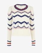 Veronica Beard Kindling Chevron Knit Sweater