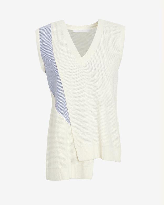 Thakoon Addition Waffle Knit Cross Front Tank