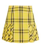 Resume Rsum Mona Yellow Check Mini Skirt Yellow/black L