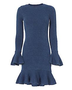 Exclusive For Intermix Ally Ruffle Knit Dress