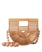 Cult Gaia Ark Crossbody Bamboo Bag Tan Bamboo 1size