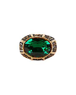 Kenneth Jay Lane Pyrite Cocktail Ring