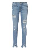 Frame Le Skinny De Jeanne Front Split Jeans Denim-lt 24