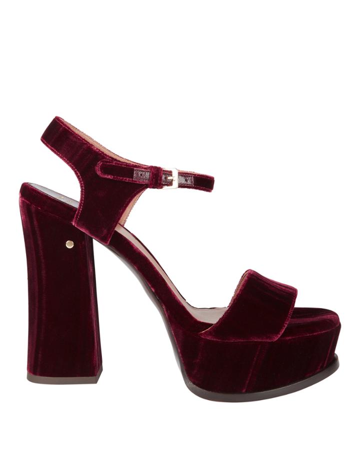 Laurence Dacade Perla Platform Velvet Sandals