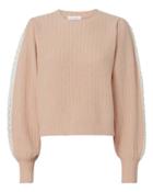 See By Chloe See By Chlo Crochet Detail Pullover Nude P
